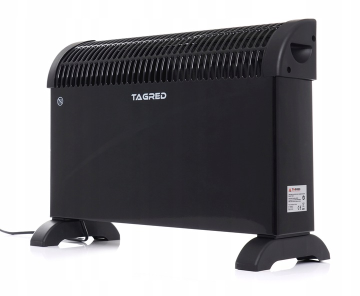 Grzejnik elektryczny konwektorowy Mocny z termostatem Turbo Timer 2000W