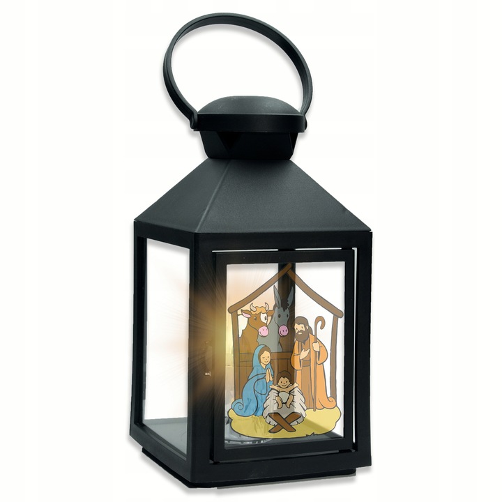 LAMPION ADWENTOWY LATARENKA ŚWIĄTECZNA NA RORATY DEKORACJA LED