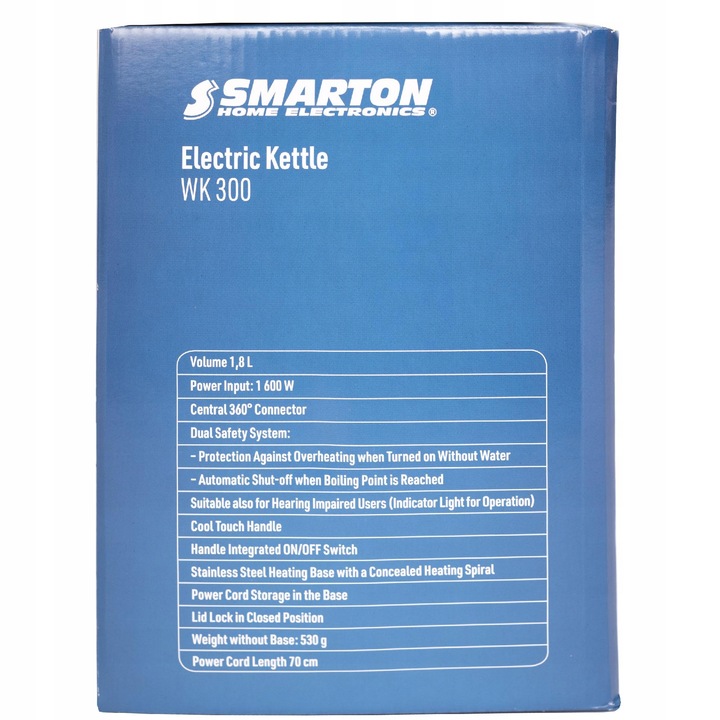 Czajnik Elektryczny Smarton WK 300 1,8L 1600W