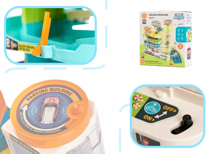 PARKING TOR DLA SAMOCHODÓW AUTEK DUŻY WIELOPOZIOMOWY INTERAKTYWNY + 6 AUT