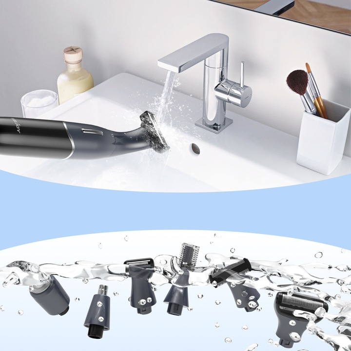 DEPILATOR DO CIAŁA NÓG TWARZY TRYMER DO NOSA BRWI BIKINI GOLARKA DAMSKA