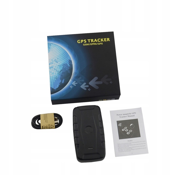 LOKALIZATOR GPS MAGNES PODSŁUCH ŚLEDZENIE TRACKER 20000mAh 240 DNI APP