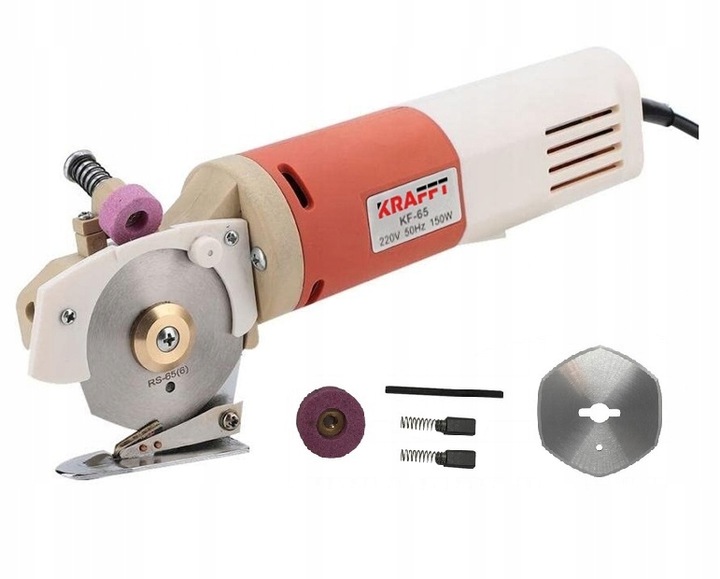 Nóż tarczowy krojczy krawiecki do materiałów Kraft KF-65 ręczny do cięcia