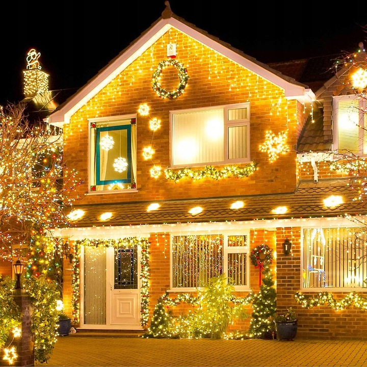 SOPLE LED 500 LAMPKI CIEPŁE WISZĄCE 24M ZEWNĘTRZNE WEWNĘTRZNE EFEKT FLASH