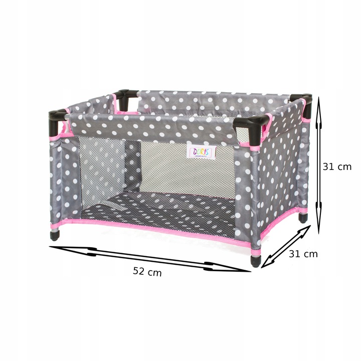 Doris ŁÓŻECZKO DLA LALEK KOJEC + POŚCIEL + TORBA