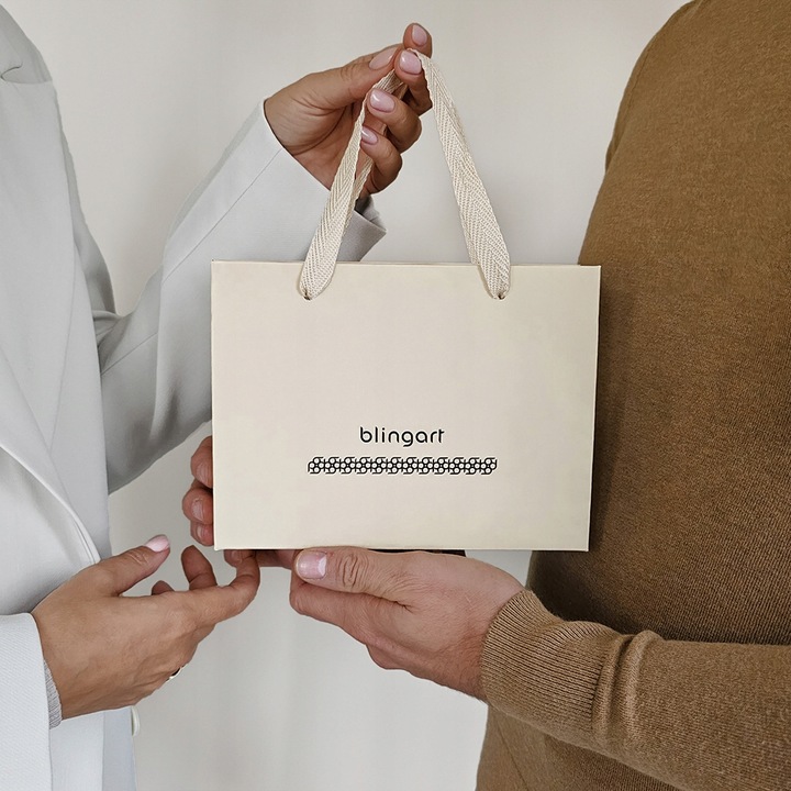 Naszyjnik z grawerem Twoich oczu PREZENT DLA MĘŻCZYZNY stal 316L BLINGART