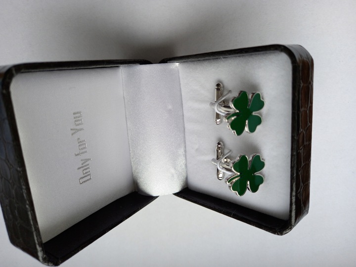 Spinki do mankietów EXC Koniczynka dla Maturzysty