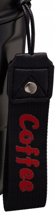 KUBEK TERMICZNY COFFEE ZE SMYCZĄ NDZ 350ML CZARNY