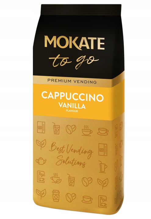 Napój Kawowy Kawa Cappuccino Waniliowe 1KG Puszysta Pianka Vending Mokate