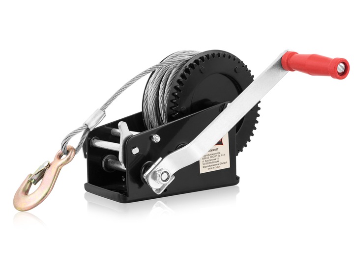 WYCIĄGARKA RĘCZNA KORBOWA LINOWA 1588kg WCIĄGARKA lebiodka przenośna DRAGON