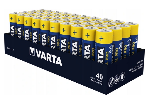 40x LR6 VARTA 1,5V BATERIA INDUSTRIAL PALUSZKI AA