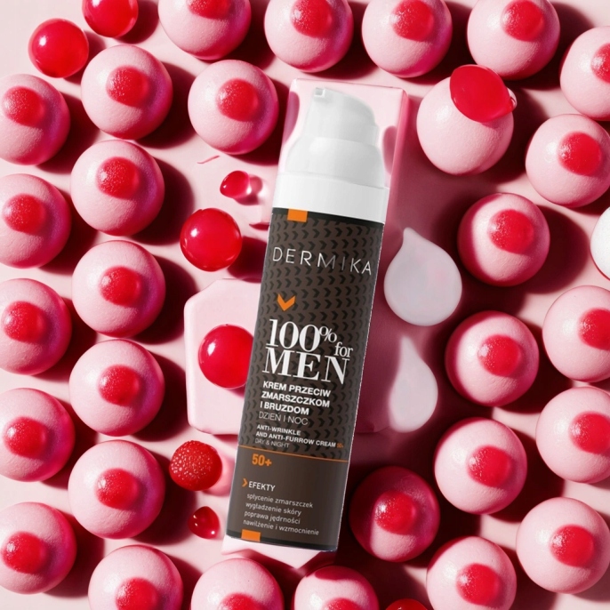 DERMIKA Krem Do Twarzy Dla Mężczyzn 50+ Przeciwzmarszczkowy 100% For Men