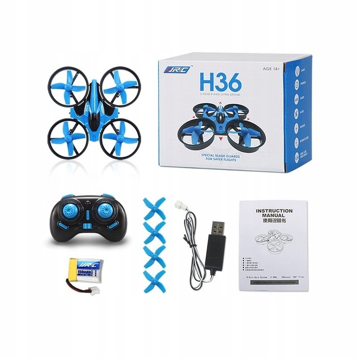Mini Dron RC JJRC H36 mini 2.4GHz 4CH 6 axis