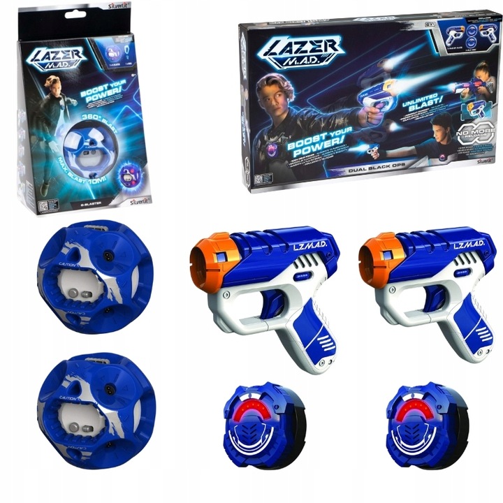 PISTOLET GLOCK LASEROWY GRANAT BOMBA PODCZERWIEŃ LASER TAG LAZER M.A.D.