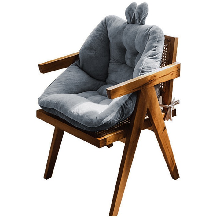 PODUSZKA NA KRZESŁO FOTEL MIĘKKA WYGODNA GĄBKA Z OPARCIEM USZY 45CM AG690D