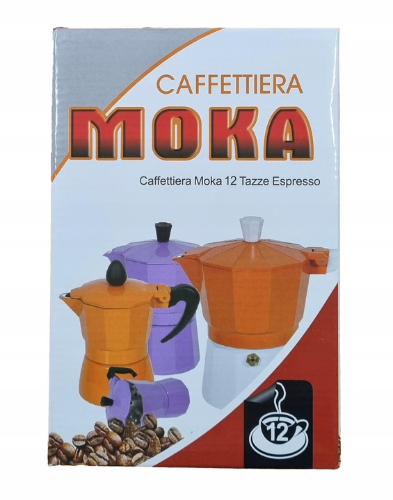 KAWIARKA ZAPARZACZ DO KAWY 12 FILIŻANEK ALUMINIOWA