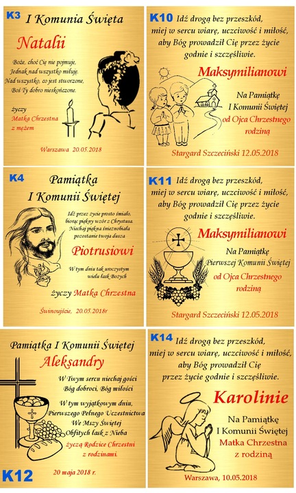 Złoty Łańcuszek z Medalikiem 925 Matka Karmiąca Chrzest Komunia Grawer