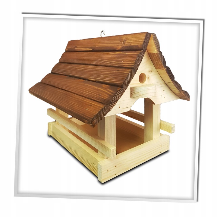 KARMNIK DLA PTAKÓW Z Drewna Świerkowego PRODUCENT