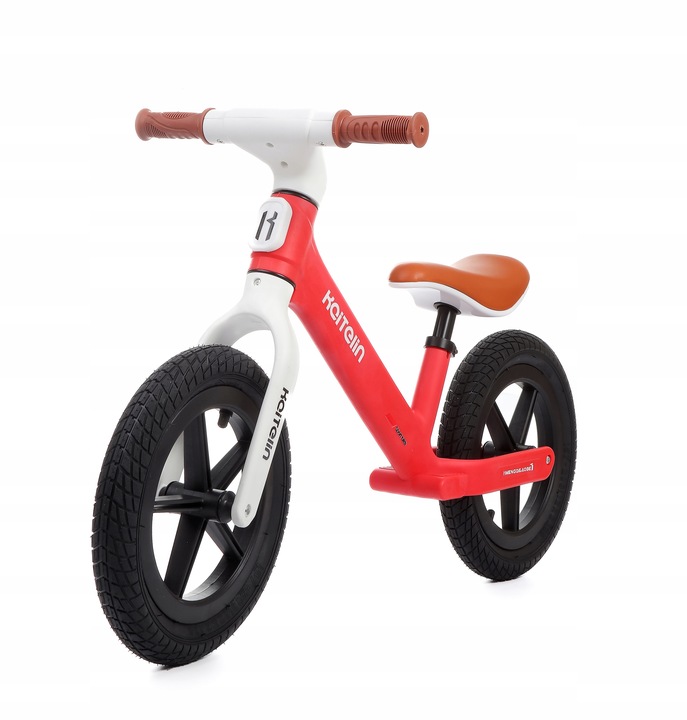 Rowerek biegowy Moderni-08 czerwony pompowane koła