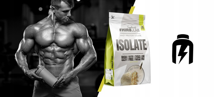 Izolat Białka BIAŁKO 700 g WPI Whey Protein Isolate Biała Czekolada Hiro