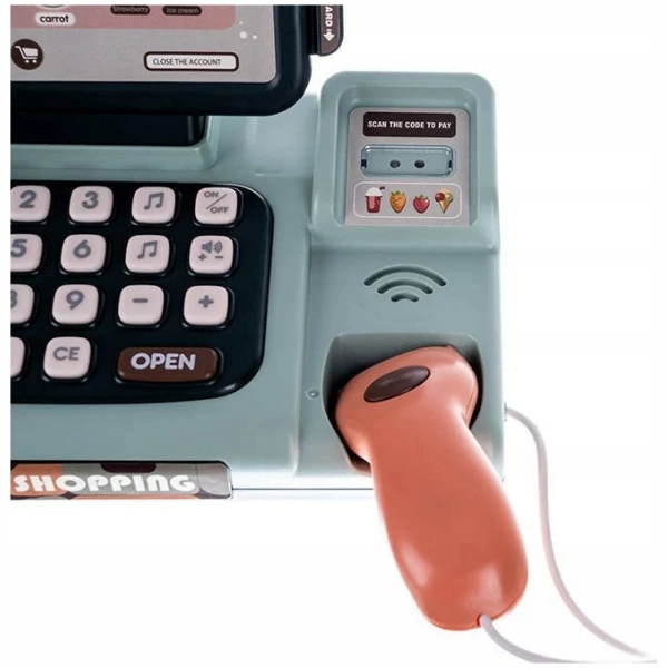 INTERAKTYWNA DUŻA KASA FISKALNA SKLEPOWA TAŚMA WAGA AKCESORIA MIKROFON