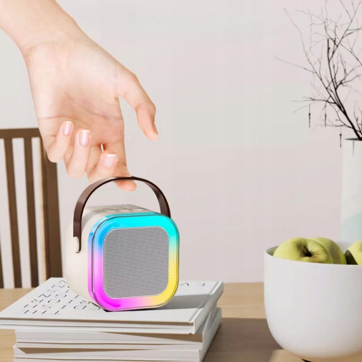 Bezprzewodowy Zestaw Do Karaoke Dla Dzieci Bluetooth Głośnik + 2 mikrofony