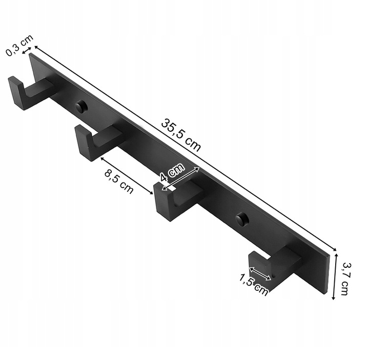 Wieszak Ścienny Haczyk Na Ręczniki Akcesoria Kąpielowe