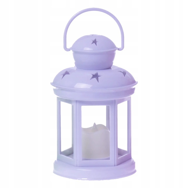 Lampion Adwentowy Biały dla dzieci na Roraty, Latarenka LED dla dzieci 19cm