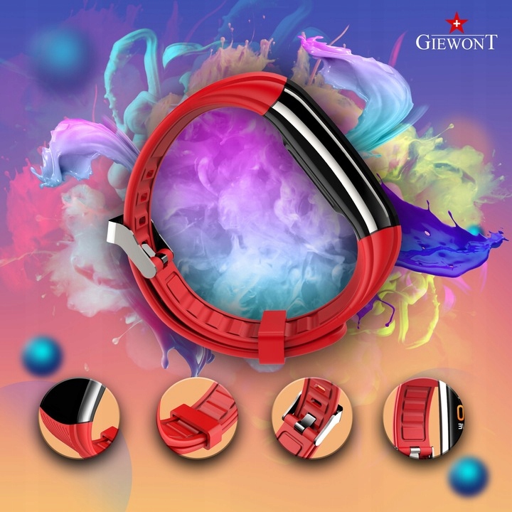 SPORTOWY SMARTBAND GIEWONT GW200 Fit&GO Duo KROKI SMS SPORT ALERT PULS