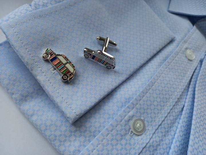 Exciting spinki do mankietów koszuli Mini Morris