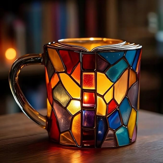 Kubek na książki malowane 3D Nowość Kubki do kawy, unikalny design