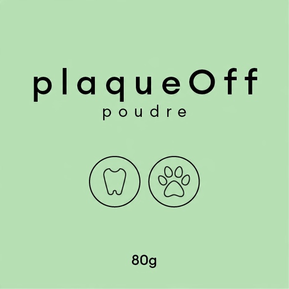 PlaqueOff 80 g – Suplement z alg na kamień nazębny dla psa i kota PLAQUE