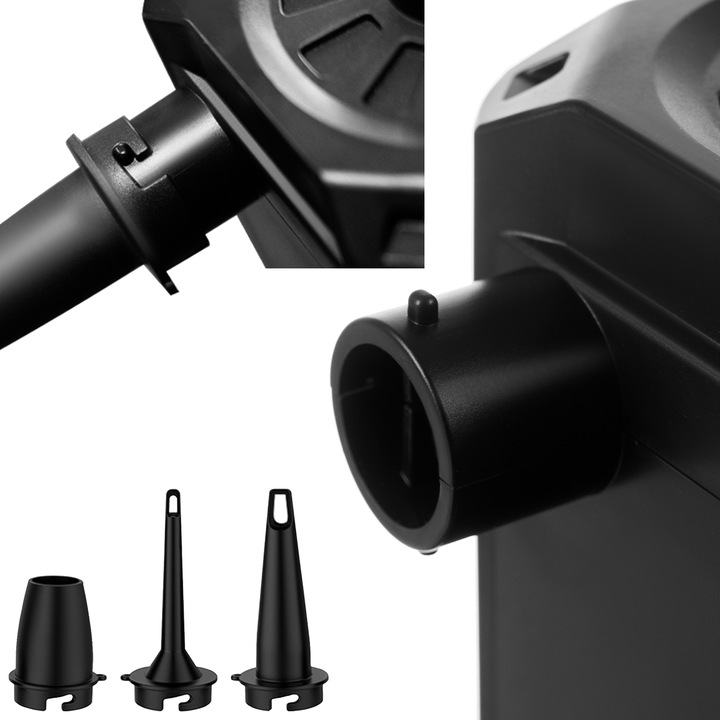 Akumulatorowa Pompka do Materaca Piłki Basenu Elektryczna USB + Końcówki