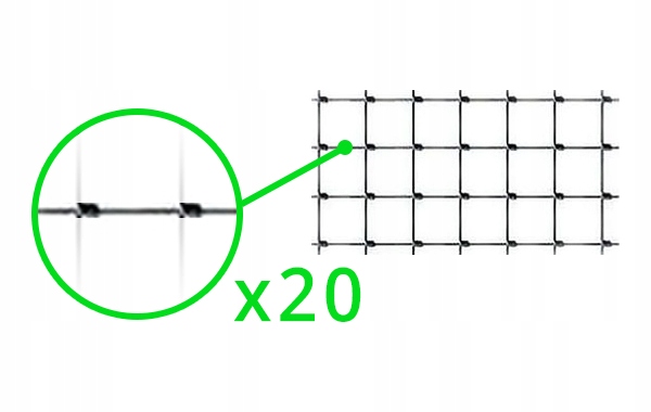 Siatka leśna - 120/20/15 G16 - 50 m