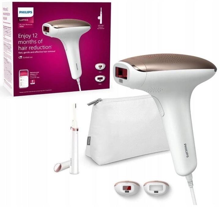 PHILIPS LUMEA ADVANCED BRI921 DEPILATOR LASEROWY +2 NASADKI + ETUI + TRYMER