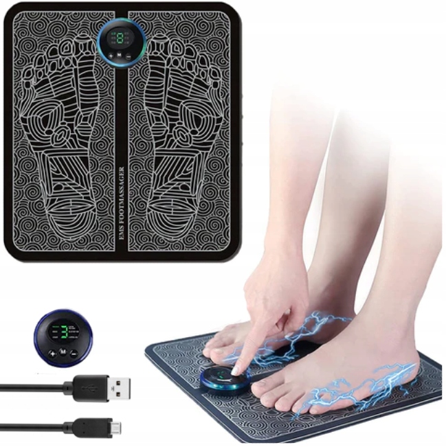 MASAŻER STÓP MATA EMS ELEKTROSTYMULATOR KRĄŻENIA