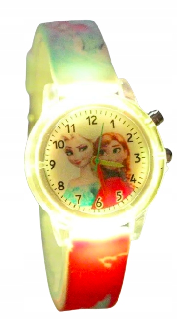 zegarek dziecięcy dla dzieci dziewczynki FROZEN kraina lodu ELSA ledowy