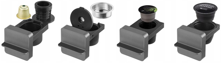 Ekspres do kawy ciśnieniowy+kapsułkowy Nespresso+Dolce Gusto+Cafissimo milk