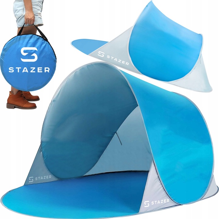 AUTOMATYCZNY NAMIOT PLAŻOWY NA PLAŻĘ SAMOROZKŁADAJĄCY POPUP 192x120x86 CM