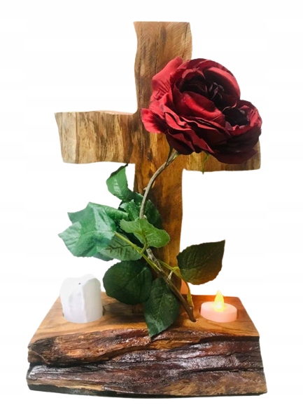 STROIKI na CMENTARZ STROIK na GRÓB drewniany KRZYŻ