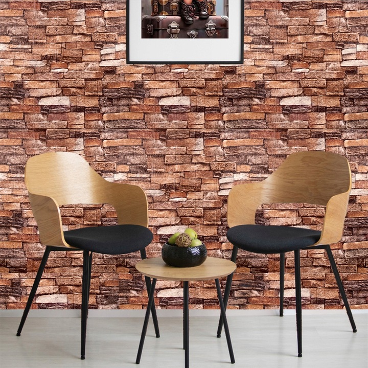 x10 PANEL PANELE ŚCIENNE 3D SAMOPRZYLEPNE TAPETA CEGŁA PŁYTA KASETON 5,4 m2