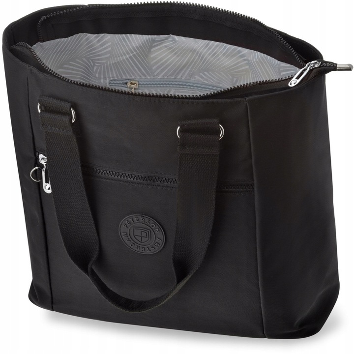 Torba Damska Peterson Miejska Duża Torebka Pojemna SHOPPER Z Kieszonkami A4