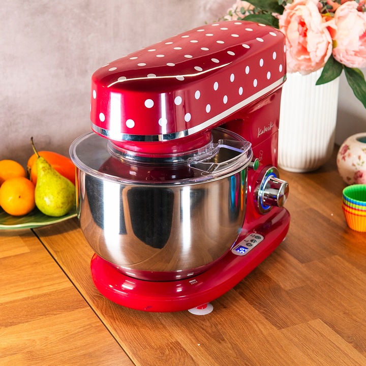 ROBOT PLANETARNY MIKSER KALORIK PODGRZEWANA MISA 5L 1400W-2500W RETRO LED