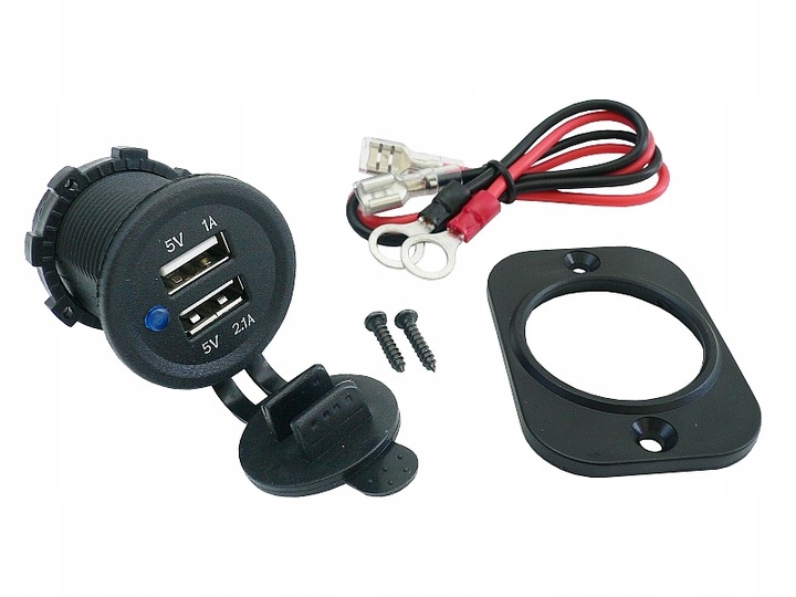 42606 ROZG.ŁADOWARKA 12/24V 2xUSB-2,1A-DEDAL