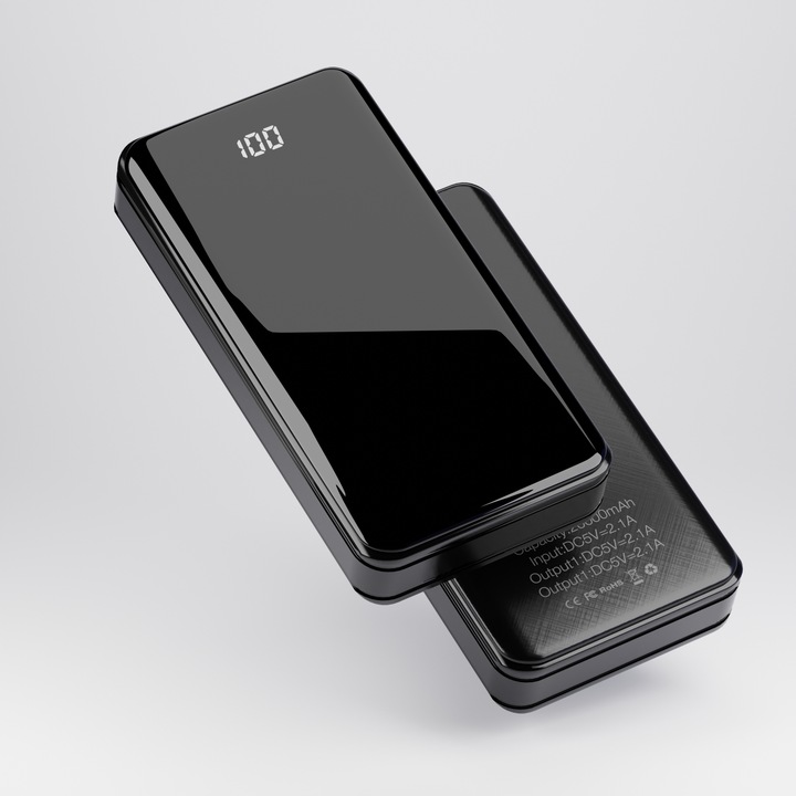 POWERBANK 20000 mAh 2,1A LATARKA LED V ZABEZPIECZENIE przed uszkodzeniem