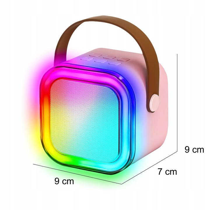 ZESTAW DO KARAOKE DLA DZIECI 2 MIKROFONY GŁOŚNIK BEZPRZEWODOWY NA BLUETOOTH