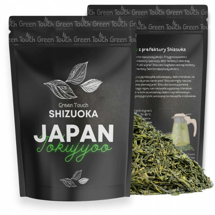 Herbata zielona japońska SENCHA TOKUJYOO SHIZUOKA 100 g O KREMOWYM FINISZU