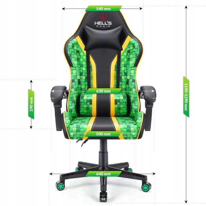 FOTEL GAMINGOWY DLA GRACZA BIUROWY HELL'S