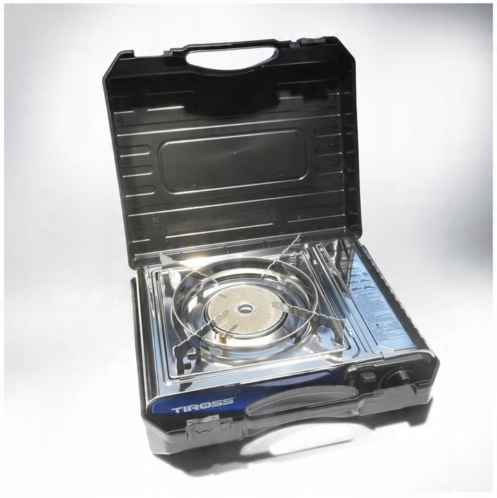 Kuchenka turystyczna Tiross TS-266 ceramiczny palnik srebrna 1650 W