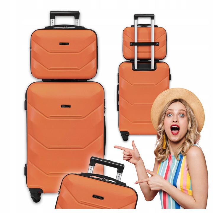 WALIZKA BLOOM XL 24 ŚREDNIA + XS KUFEREK KABINOWA PODRECZNA ABS 15 KOLORÓW